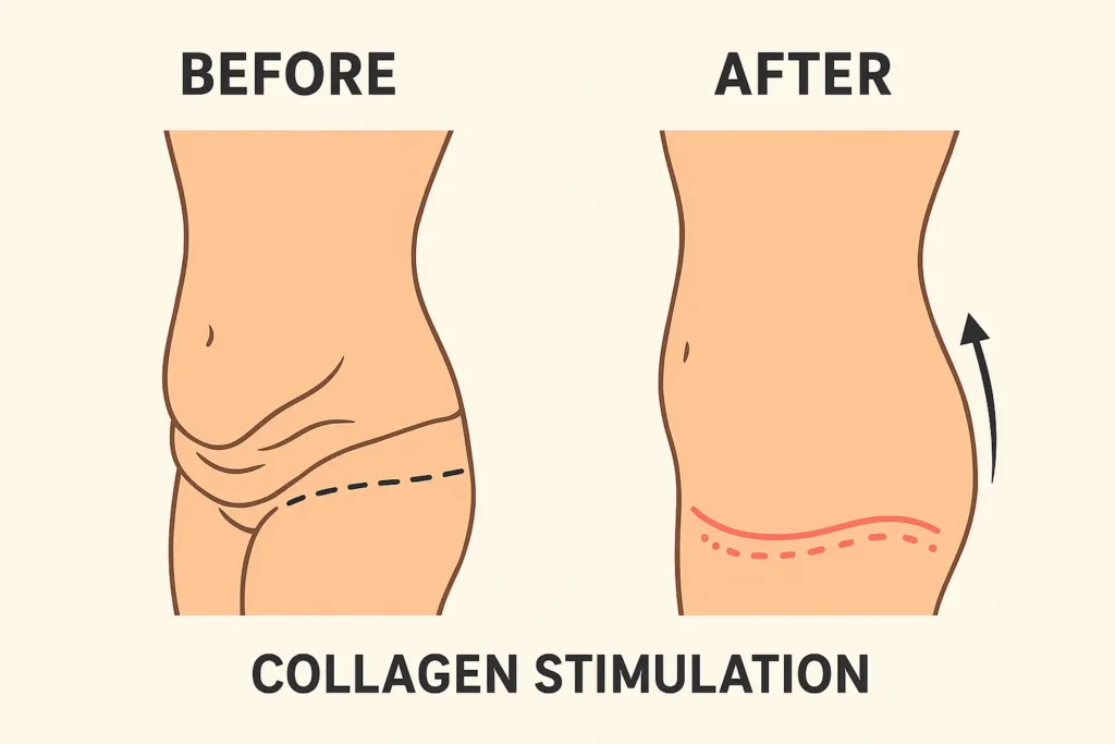 Before and after results for sagging skin after weight loss injections Hatfield