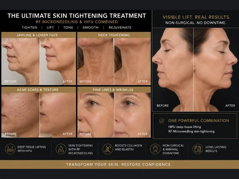Results of combined treatment for the ultimate skin tightening treatment Hatfield