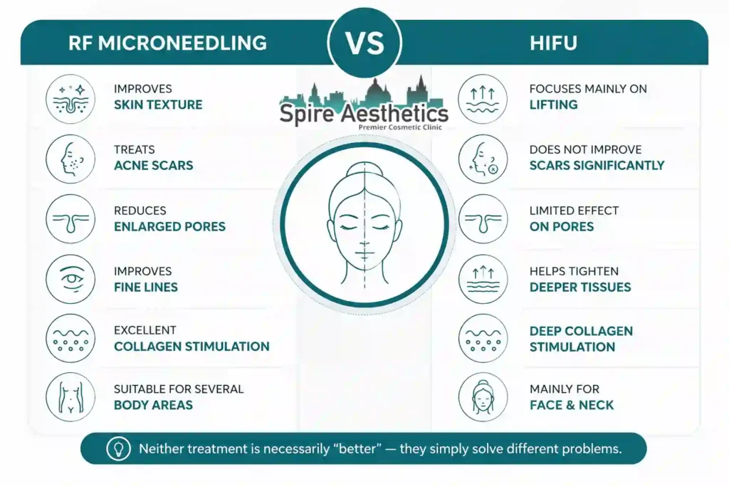 RF Microneedling vs HIFU: Which Treatment Gives Better Results Hatfield?